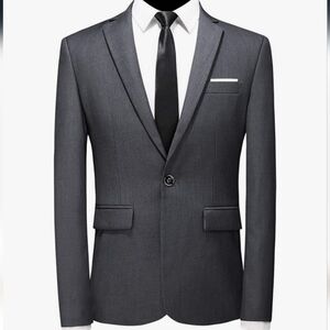 NWT Mogu Mens Blazer Slim Fit Sport Coats Suit Jacket for Daily Business. Sz 36